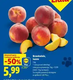 Lidl Brzoskwinie, luzem oferta