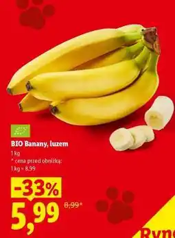 Lidl BIO Banany, luzem oferta