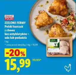Lidl ZIELONE FERMY Polski kurczak z chowu bez antybiotyków – uda lub podudzia oferta