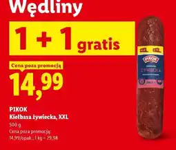 Lidl PIKOK Kiełbasa żywiecka, XXL oferta