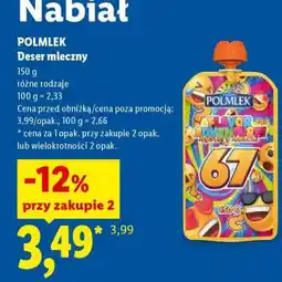 Lidl POLMLEK Deser mleczny oferta