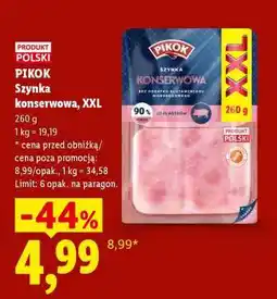 Lidl PIKOK Szynka konserwowa, XXL oferta