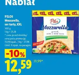 Lidl Pilos Mozzarella Ser tarty, XXL oferta