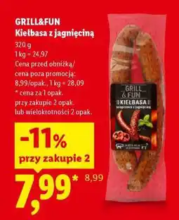 Lidl GRILL&FUN Kiełbasa z jagnięciną oferta