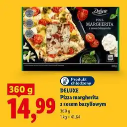 Lidl DELUXE Pizza margherita z sosem bazyliowym oferta