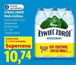 Lidl ŻYWIEC ZDRÓJ Woda źródlana oferta