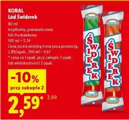 Lidl KORAL Lód Świderek oferta