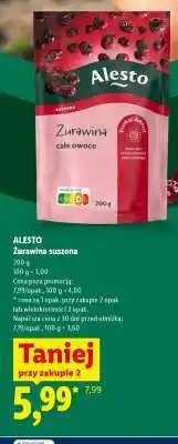 Lidl ALESTO Żurawina suszona oferta