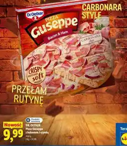 Lidl Pizza Guseppe z bekonem i szynką oferta