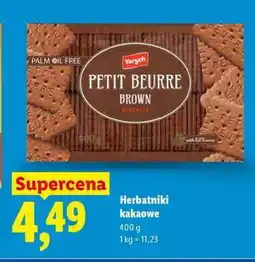 Lidl Herbatniki kakaowe oferta