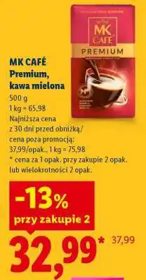 Lidl MK CAFÉ PREMIUM Kawa mielona oferta