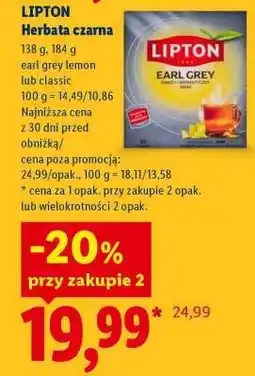 Lidl LIPTON Herbata czarna oferta