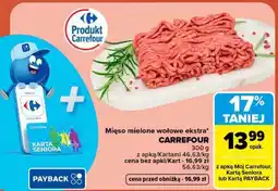 Carrefour Mięso mielone wołowe ekstra oferta