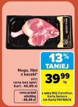 Carrefour Noga, filet z kaczki oferta
