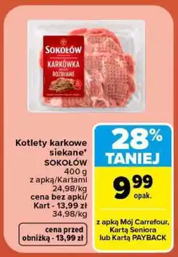 Carrefour Kotlety karkowe siekane Sokołów oferta