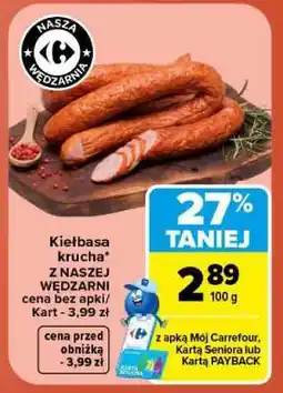 Carrefour Kiełbasa Krucha oferta
