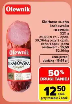 Carrefour Kiełbasa Sucha Krakowska oferta