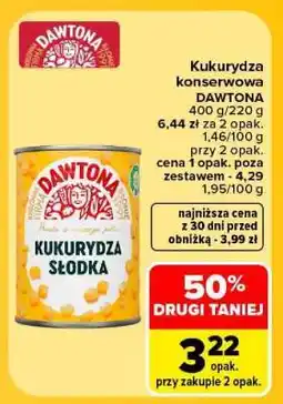 Carrefour Kukurydza konserwowa DAWTONA oferta