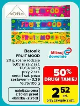 Carrefour Batonik FRUIT MOOD oferta