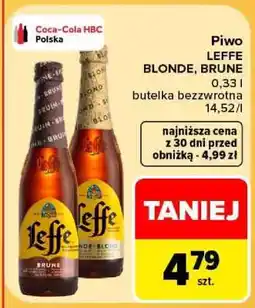 Carrefour Piwo LEFFE BLONDE, BRUNE oferta