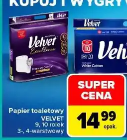 Carrefour Papier toaletowy VELVET oferta