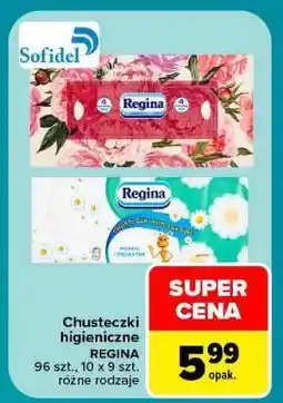 Carrefour Chusteczki higieniczne REGINA oferta
