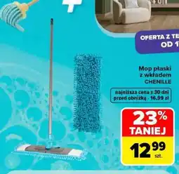 Carrefour Mop płaski z wkładem CHENILLE oferta