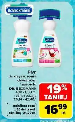 Carrefour Płyn do czyszczenia dywanów, tapicerki DR. BECKMANN oferta