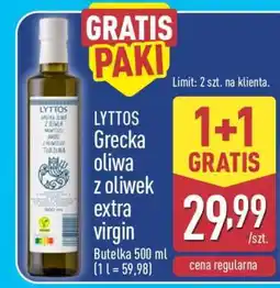 ALDI LYTTOS Grecka oliwa z oliwek extra virgin oferta