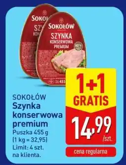 ALDI Sokołów Szynka konserwowa premium oferta