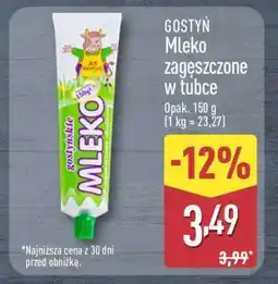 ALDI Gostyń mleko zagęszczone w tubce oferta