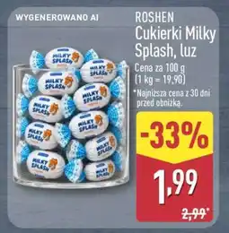 ALDI ROSHEN Cukierki Milky Splash, luz oferta