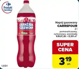 Globi Napój gazowany CARREFOUR ORANŻADA CZERWONA oferta