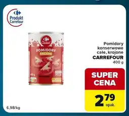 Globi Pomidory konserwowe krojone Carrefour Classic oferta