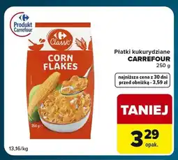 Globi Płatki kukurydziane Carrefour Classic oferta