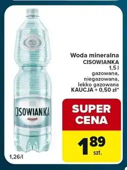 Globi Woda mineralna niegazowana Cisowianka oferta