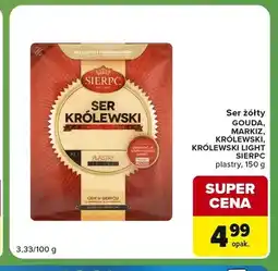 Carrefour Express Ser żółty Gouda Sierpc plastry oferta