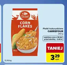 Carrefour Express Płatki kukurydziane Carrefour Classic oferta