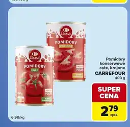 Carrefour Express Pomidory konserwowe całe Carrefour Classic oferta