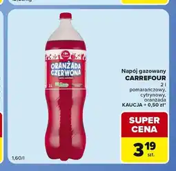 Carrefour Express Napój gazowany cytrynowy Carrefour Classic oferta