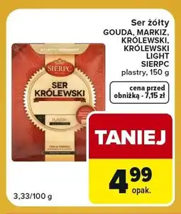 Carrefour Express Ser żółty Gouda Sierpc plastry oferta