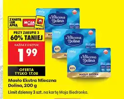 Biedronka Masło Ekstra Mleczna Dolina oferta