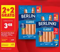 Biedronka Parówki Berlinki Classic Morliny oferta