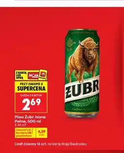 Biedronka Piwo Żubr oferta