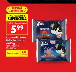 Biedronka Karma dla kota Felix Fantastic 4-pak oferta