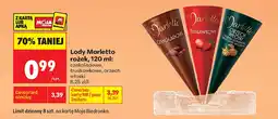 Biedronka Lody rożek truskawkowe Marletto oferta