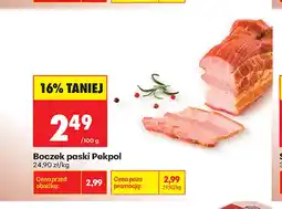 Biedronka Boczek paski Pekpol oferta