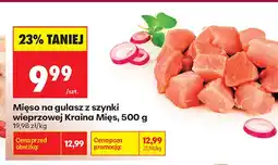 Biedronka Mięso na gulasz z szynki wieprzowej Kraina Mięs oferta