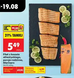 Biedronka Filet z łososia atlantyckiego porcja rodzinna Marinero oferta