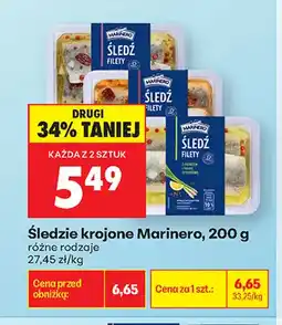 Biedronka Śledzie krojone Marinero oferta
